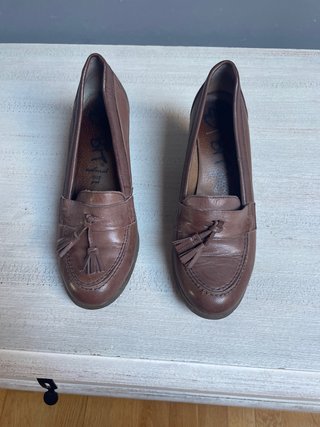 Zapatos de Cuña Marrones BT