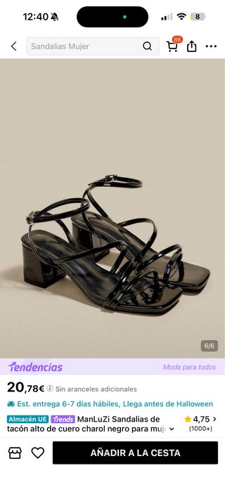 Sandalias con tacón