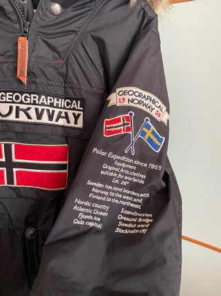 Abrigo Geographical Norway Mujer Negro