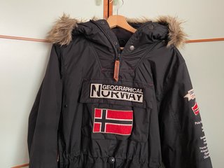 Abrigo Geographical Norway Mujer Negro