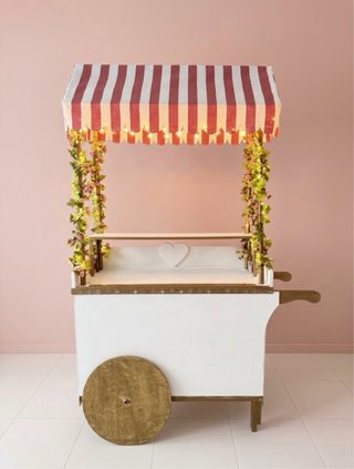 Alquilar carrito de golosinas para bodas,bautizos.