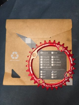 Plato de Bicicleta Deckas Rojo