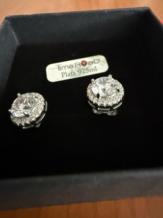 Pendientes Time Road Circonitas Plata 925ml
