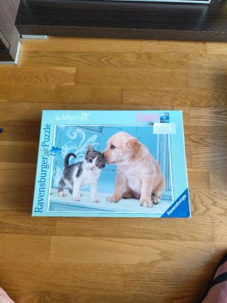 Puzzle Ravensburger 1000 piezas Perro y Gato