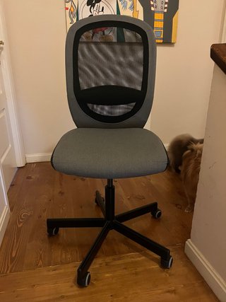 Silla de oficina Ikea Flintan gris