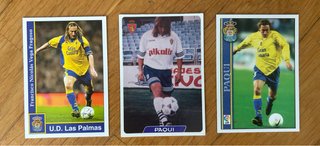 3 Cromos de Fútbol de Paqui