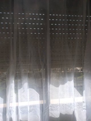 4 Cortinas Visillo Tipo Lino fino transp. 225x140