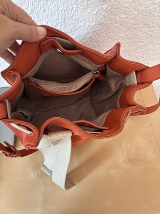 Bolso Adolfo Domínguez Piel Color Teja