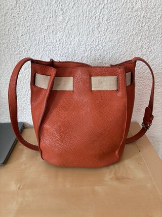 Bolso Adolfo Domínguez Piel Color Teja