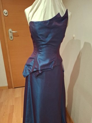 Vestido de fiesta largo azul/morado