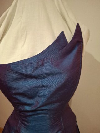 Vestido de fiesta largo azul/morado