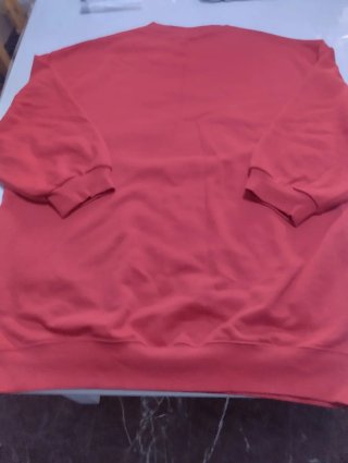 Sudadera Roja sin Capucha