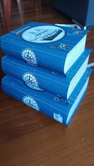 3 Cajas Libro Decorativas Náuticas