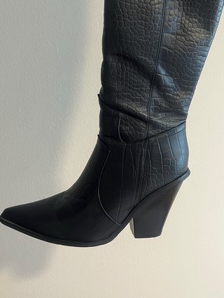 Botas Altas Cowboy Negras