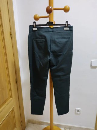 Pantalón traje mujer verde