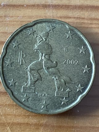 0,20€ Italia 2002 (1a emision Euro)