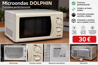 Microondas DOLPHIN MW-20M Beige