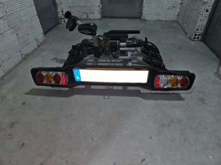 Portabicicletas 4 bicis + panel señalización