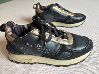 Zapatillas Anekke Mujer Talla 39 Azul y Dorado