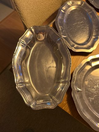 Bandejas vintage de plata