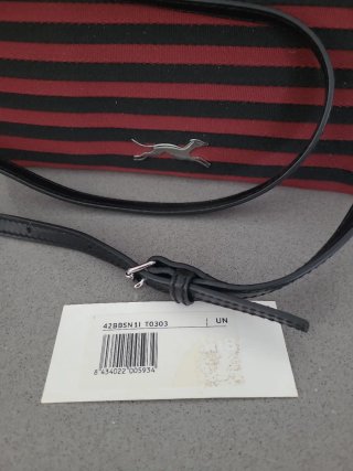 Bolso Bimba y Lola Rayas Rojo y Negro