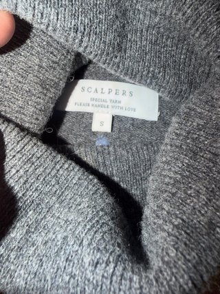 Jersey Scalpers rayas gris y ocre Talla M