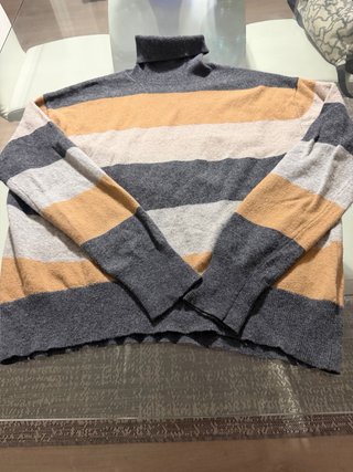 Jersey Scalpers rayas gris y ocre Talla M