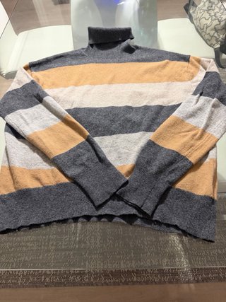 Jersey Scalpers rayas gris y ocre Talla M