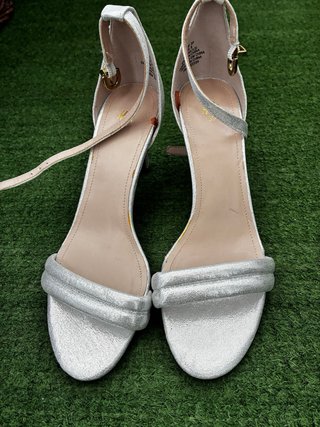 Sandalias Plateadas H&M Talla 39