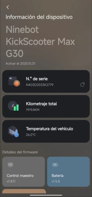 Patinete Eléctrico Ninebot Segway Max G30