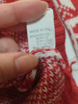 Jersey Estampado Rojo y Blanco