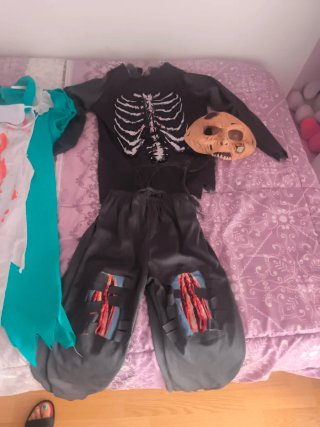 Disfraz zombie y enfermera sangrienta