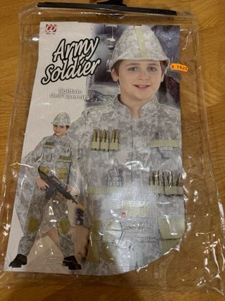 Disfraz Militar Camuflaje Niño