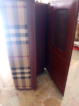 Cartera Burberry de Cuero y Tela