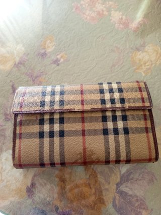 Cartera Burberry de Cuero y Tela