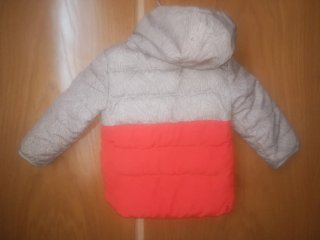 Abrigo Quechua Naranja y Gris 2-3 Años