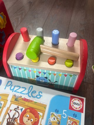 Lote juegos bebé: encajables y puzzles