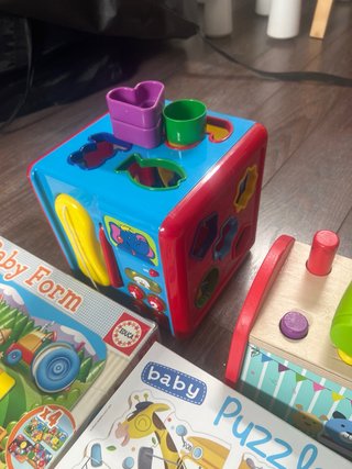 Lote juegos bebé: encajables y puzzles