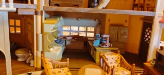 Set Sylvanian Families: Casa, Colegio y Tío Vivo