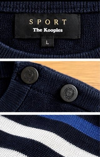 Jersey SPORT The Kooples Talla L Rayas