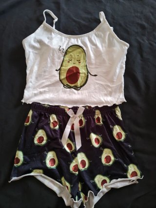 Pijama verano aguacate