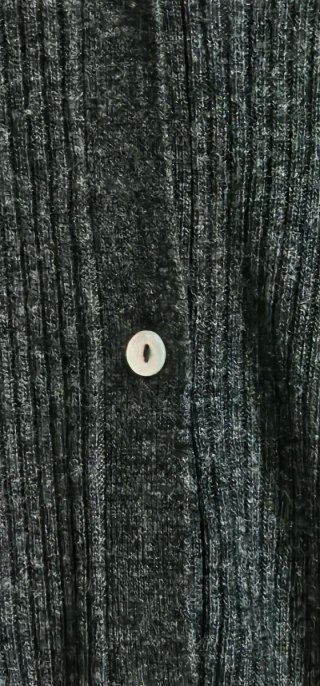 Vestido largo de lana Zara gris