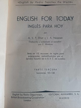 manual vintage de aprendizaje inglés
