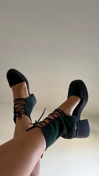 Sandalias Sintezía Verde/Negro