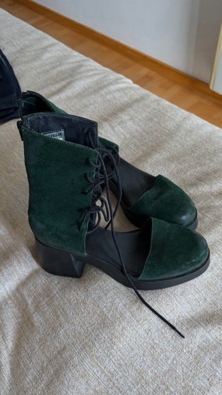 Sandalias Sintezía Verde/Negro