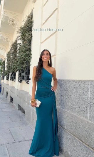 Vestido Largo Azul Talla S