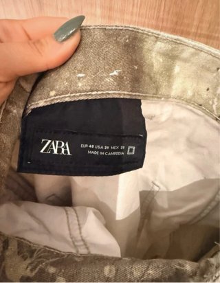 Conjunto Zara Hombre Verde Estampado
