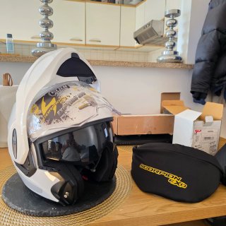 Casco moto modular scorpion