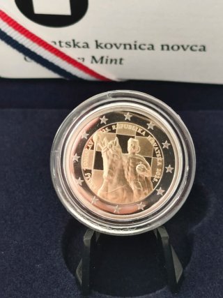 2 euros Croácia 2025 BE Proof - 1100 anos