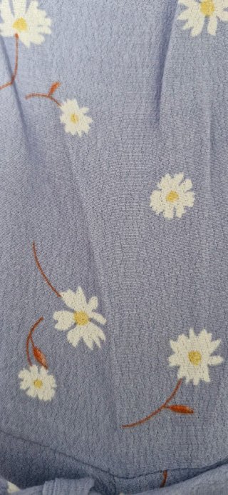 Vestido midi estampado flores